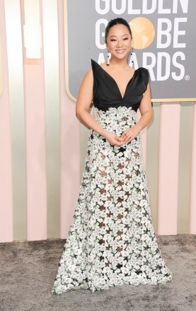 Stephanie Hsu at arrivals for 80th Annual Golden Globe Awards - Arrivals, Beverly Hilton Hotel, Beverly Hills, CA January 10, 2023. Photo By: Elizabeth Goodenough/Everett Collection