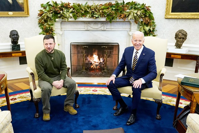 Joe Biden Meets With Volodymyr Zelenskyy In The Oval Office