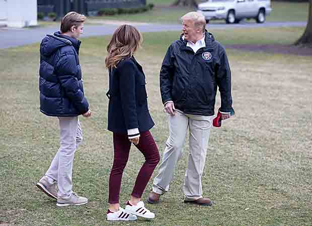 Barron Trump Melania Trump Donald Trump