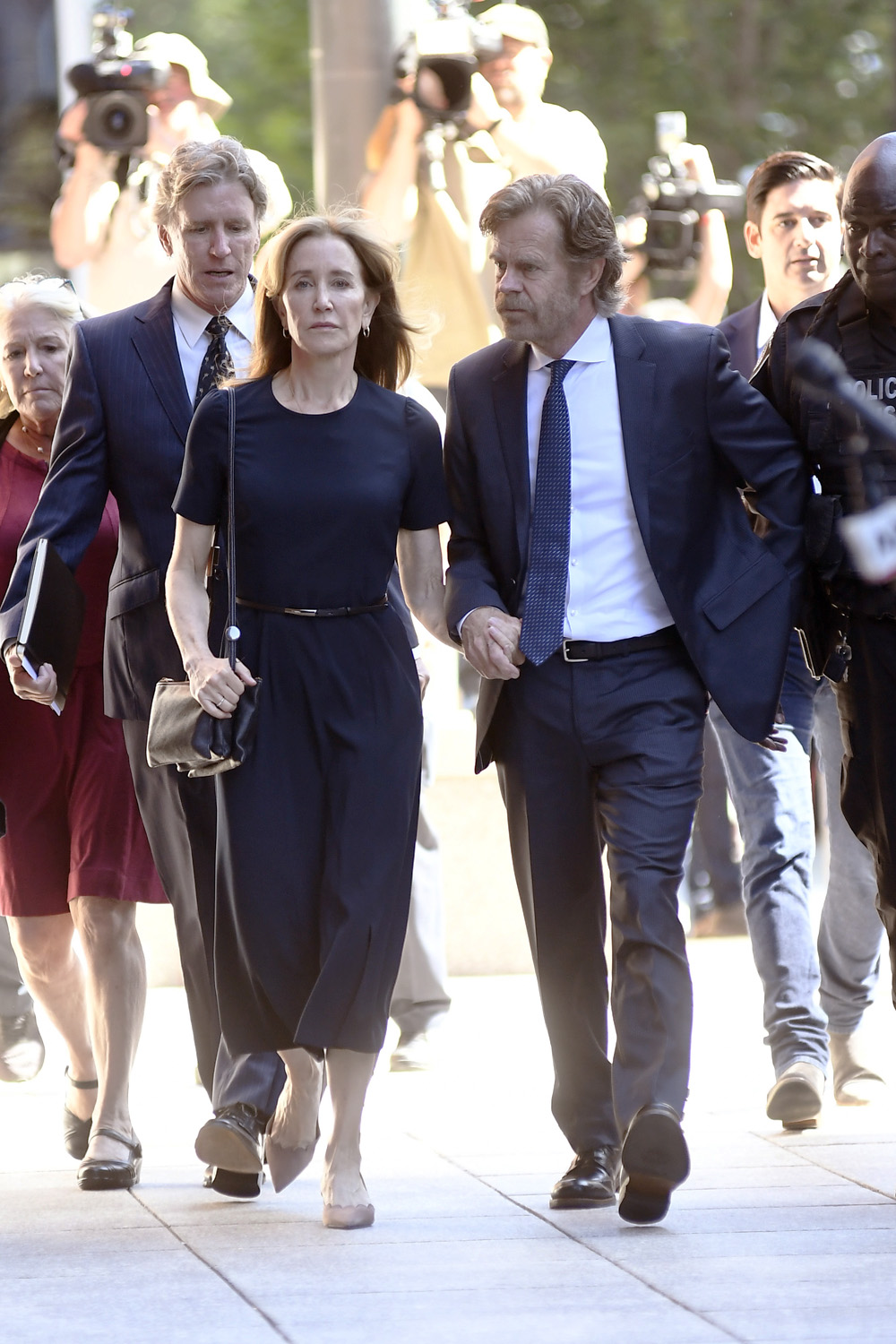 Felicity Huffman And Her Husband William H Macy Arriving At Boston Criminal Court Today Is Her Sentencing In The College Bribery Scandal