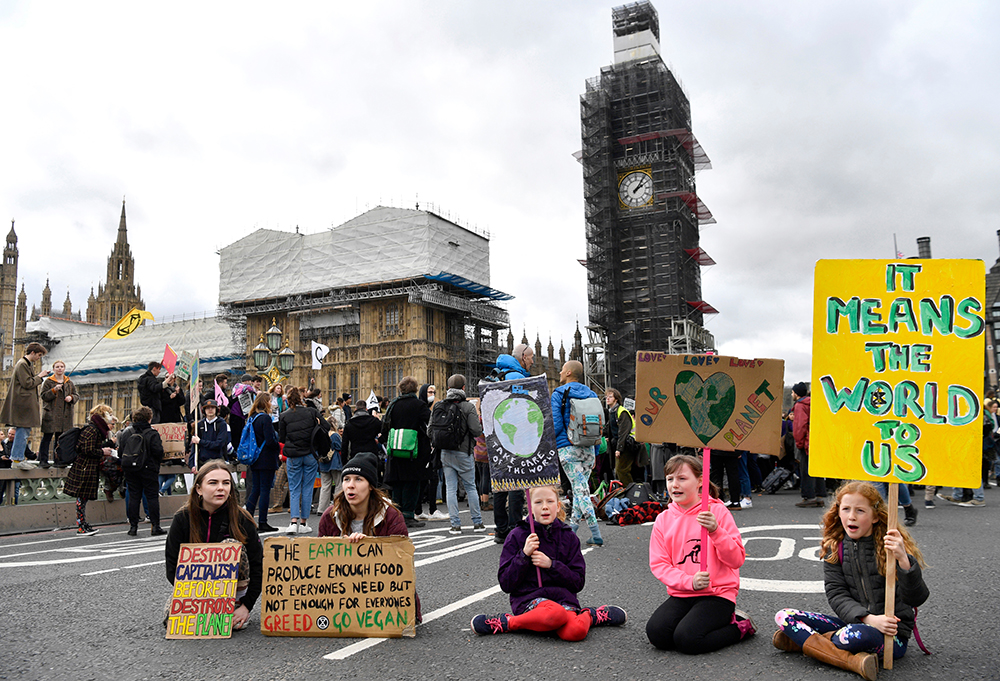 Students strike for climate change in London, United Kingdom - 15 Mar 2019