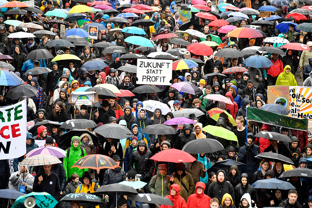 Students strike for climate change in Zurich, Switzerland - 15 Mar 2019