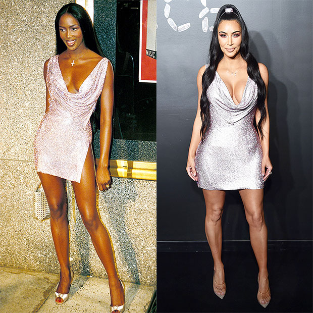 Kim Kardashian Copying Naomi Campbell Outfits