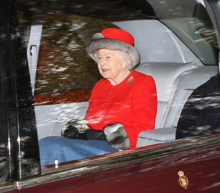 Queen Elizabeth II at Crathie Church near Balmoral castle ths morning
British Royals attend Crathie Church, Balmoral, Scotland, UK - 07 Oct 2018