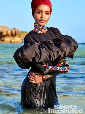 Halima Aden for 'SI Swim'