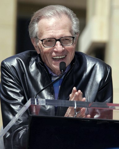 Larry King
RYAN SEACREST RECEIVES A STAR ON THE HOLLYWOOD WALK OF FAME, LOS ANGELES, AMERICA - 20 APR 2005