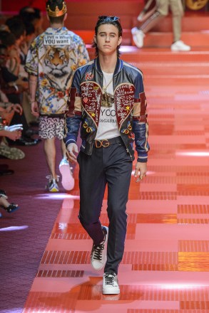 Nash Grier
Dolce & Gabbana show, Runway, Milan Fashion Week Men's, Italy - 17 Jun 2017