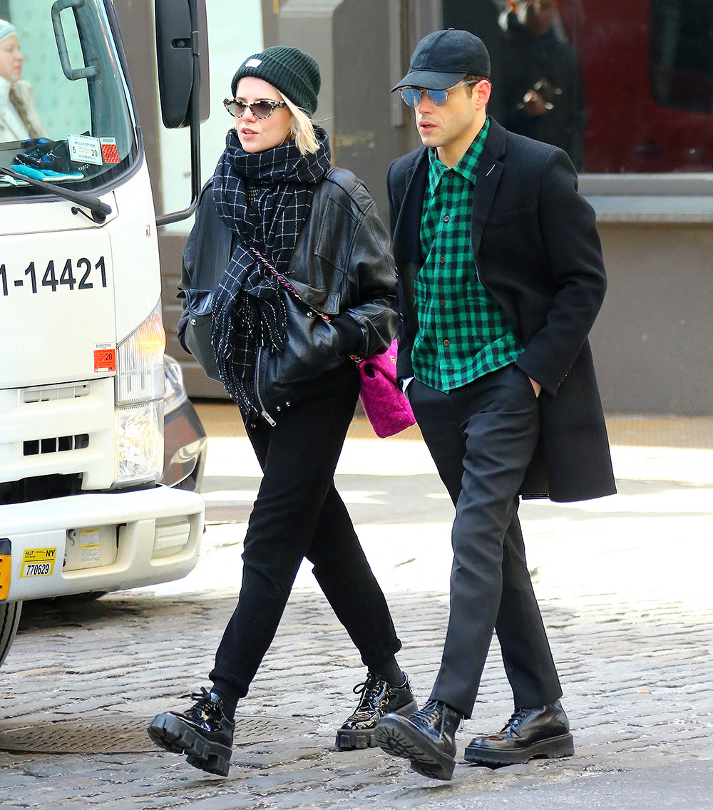 Rami Malek With His Girlfriend Lucy Boynton Out In New York