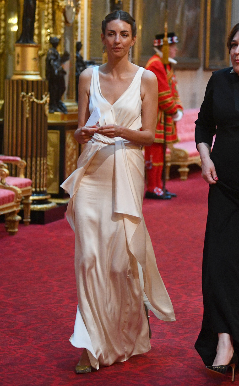 Rose Hanbury (left) arrives at the State Banquet at Buckingham Palace, London, on day one of US President Donald Trump's three day state visit to the UKUS President Donald Trump state visit to London, UK - 03 Jun 2019