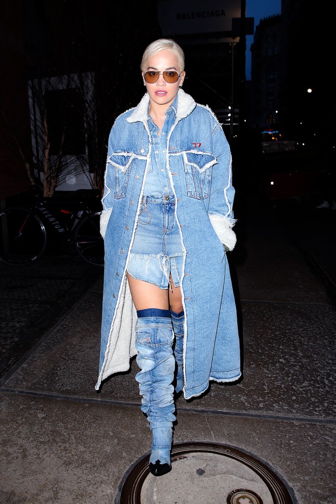 Rita Ora in All Denim