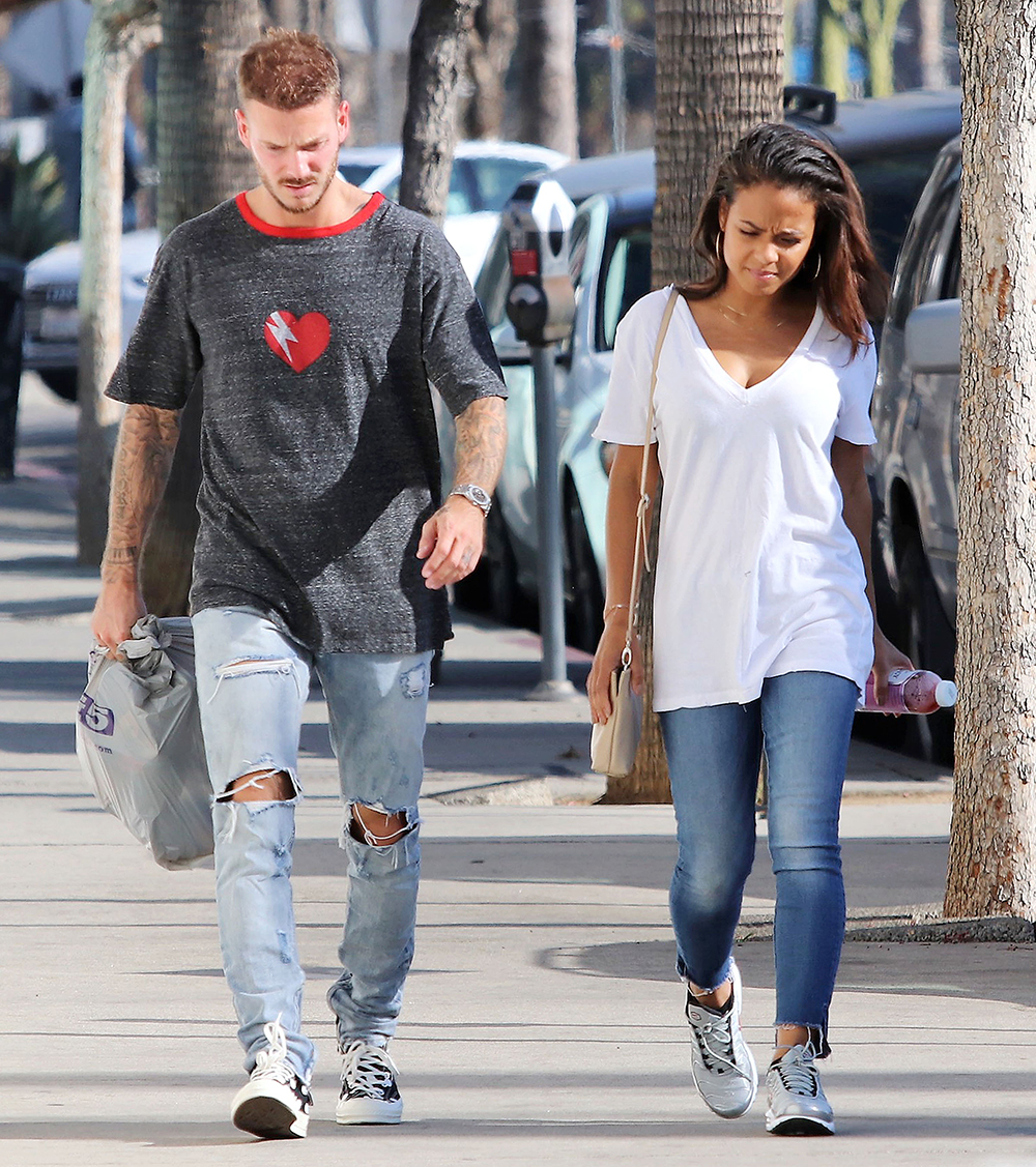 Christina Milian and Matt Pokora out and about, Los Angeles, USA - 06 Feb 2018