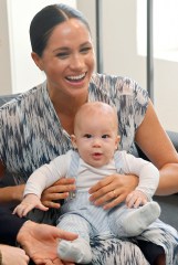 Meghan Duchess of Sussex, holds her son Archie Harrison Mountbatten-Windsor during a visit to the Desmond & Leah Tutu Legacy Foundation in Cape Town, South Africa
Duke and Duchess of Sussex on royal tour of South Africa, Cape Town - 25 Sep 2019
The Duke and Duchess of Sussex are on an official visit to South Africa. Founded in Cape Town in 2013, the Desmond & Leah Tutu Legacy Foundation contributes to the development of youth and leadership, facilitates discussions about social justice and common human purposes and makes the lessons of Archbishop Tutu accessible to new generations. It is located in one of Cape Town's oldest buildings and a national landmark, The Old Granary Building.