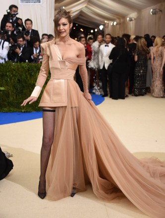 Gigi Hadid attends The Metropolitan Museum of Art's Costume Institute benefit gala celebrating the opening of the Rei Kawakubo/Comme des GarÃ§ons: Art of the In-Between exhibition, in New York
2017 MET Museum Costume Institute Benefit Gala, New York, USA - 1 May 2017