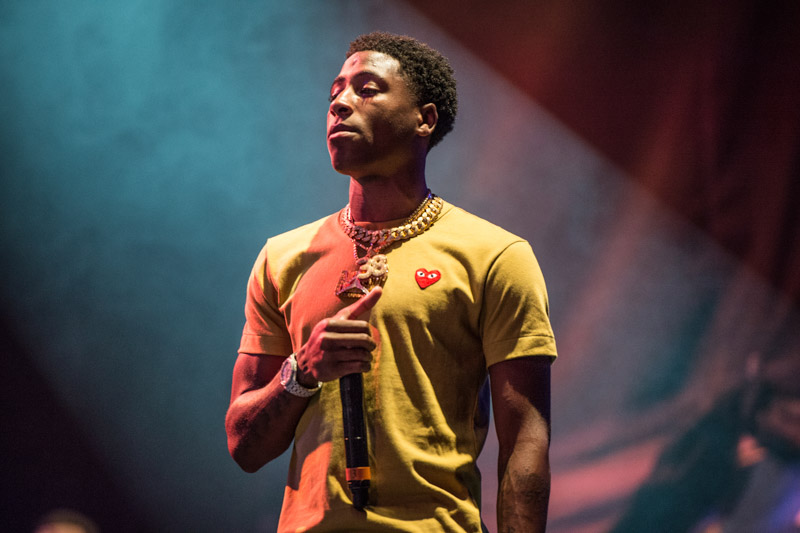 NBA YoungBoy performs at the Lil' WeezyAna Fest at Champions Square on Friday, Aug. 25, 2017, in New Orleans. (Photo by Amy Harris/Invision/AP)