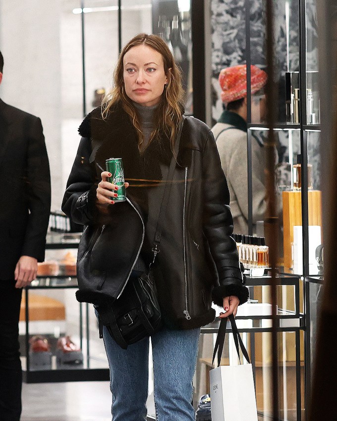 Olivia Wilde seen in Paris during Holiday Season