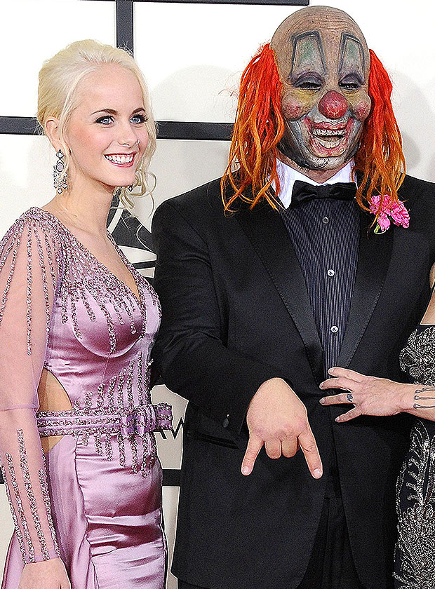 Shawn Crahan & daughter Gabrielle on the red carpet 