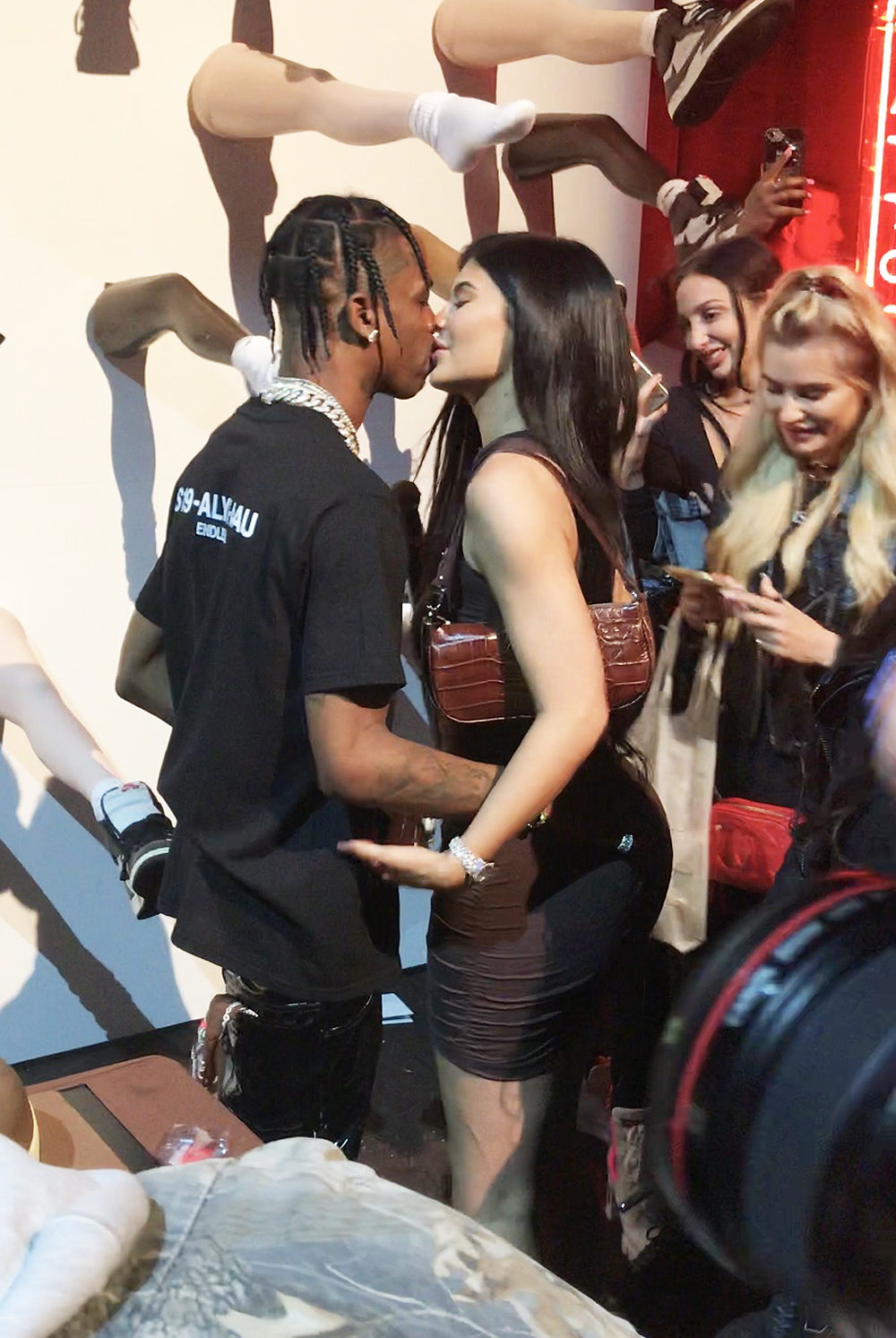 Kylie Jenner gives Travis Scott a birthday kiss at his birthday party tonight in Los AngelesPictured: Travis Scott,Kylie JennerRef: SPL5084921 010519 NON-EXCLUSIVEPicture by: ShotbyJuliann / SplashNews.comSplash News and PicturesLos Angeles: 310-821-2666New York: 212-619-2666London: 0207 644 7656Milan: 02 4399 8577photodesk@splashnews.comWorld Rights