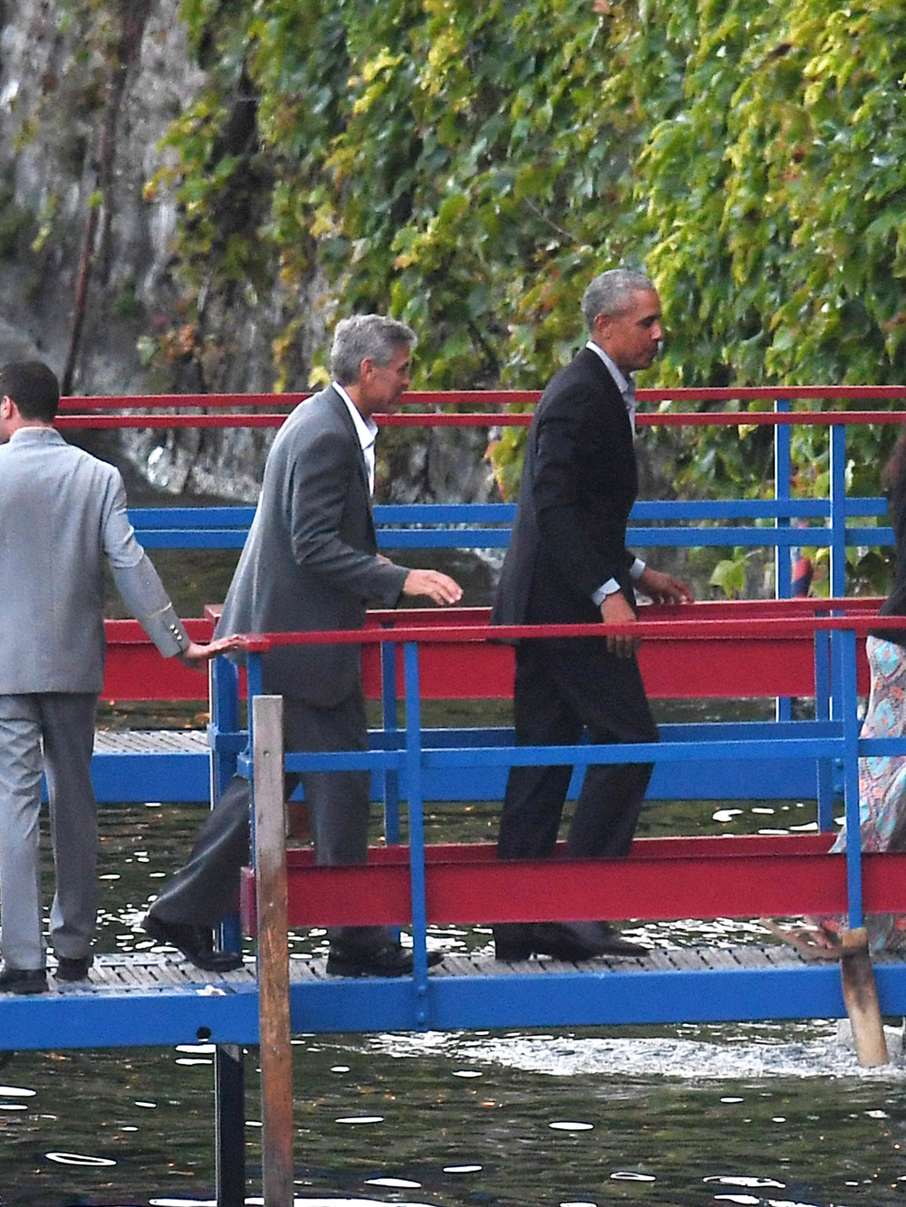 George Clooney and Barack Obama spotted at Lake Como