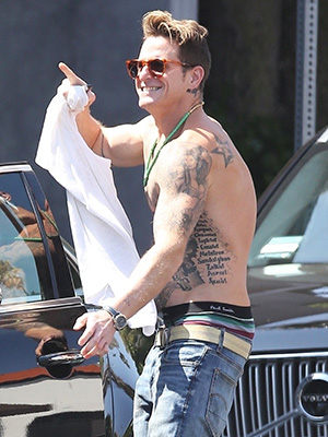 Cameron Douglas shirtless