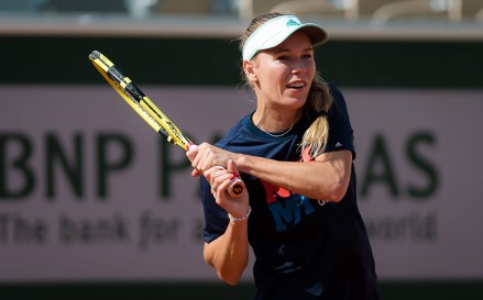 Caroline Wozniacki of Denmark during practice
French Open Tennis Championships, Roland Garros, Paris, France - 24 May 2019