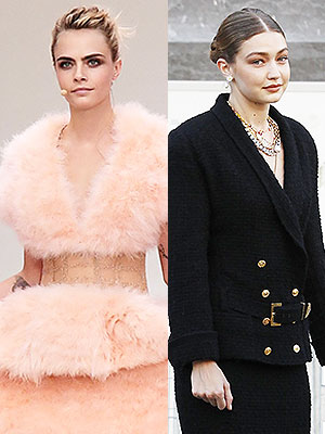 Gigi Hadid Cara Delevingne Karl Lagerfeld Tribute