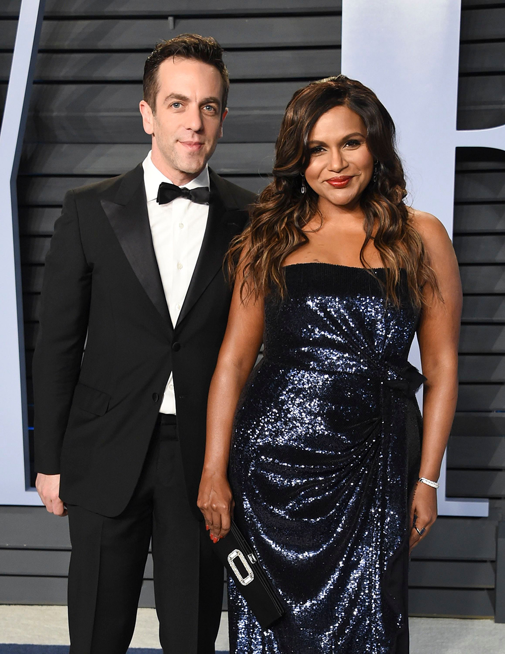 B.J. Novak, Mindy Kaling. B.J. Novak, left, Mindy Kaling arrive at the Vanity Fair Oscar Party, in Beverly Hills, Calif
90th Academy Awards - Vanity Fair Oscar Party, Beverly Hills, USA - 04 Mar 2018