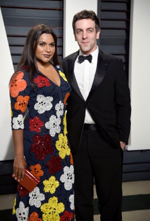 Mindy Kaling, left, and B.J. Novak arrives at the Vanity Fair Oscar Party, in Beverly Hills, Calif
89th Academy Awards - Vanity Fair Oscar Party, Beverly Hills, USA - 26 Feb 2017