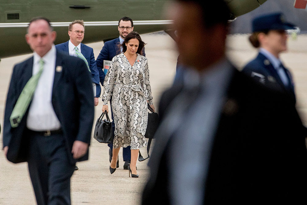 Trump, Andrews Air Force Base, USA - 15 Feb 2019