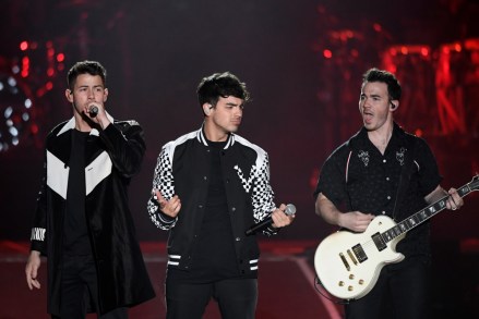 The Jonas Brothers - Nick Jonas, Joe Jonas and Kevin Jonas
iHeartRadio Wango Tango, Show, Dignity Health Sports Park, Los Angeles, USA - 01 June 2019