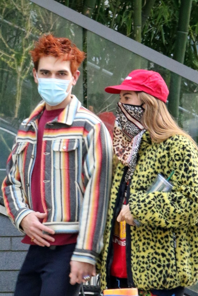 KJ Apa & Clara Berry Hold Hands