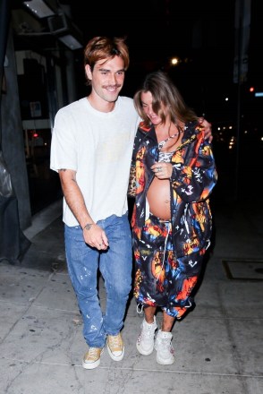 Los Angeles, CA  - *EXCLUSIVE*  - As the couple still awaits their bundle of joy KJ Apa and his pregnant girlfriend Clara Berry step out for a night of fun. The two are seen leaving KJ's castmate and good friend, Cole Sprouse's, birthday party held in Los Feliz.

Pictured: Kja Apa, Clara Berry

BACKGRID USA 14 AUGUST 2021 

USA: +1 310 798 9111 / usasales@backgrid.com

UK: +44 208 344 2007 / uksales@backgrid.com

*UK Clients - Pictures Containing Children
Please Pixelate Face Prior To Publication*