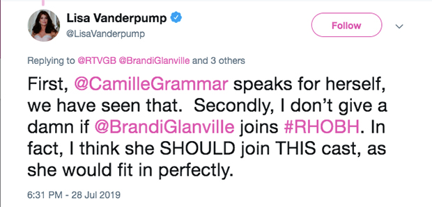 Lisa Vanderpump Tweet