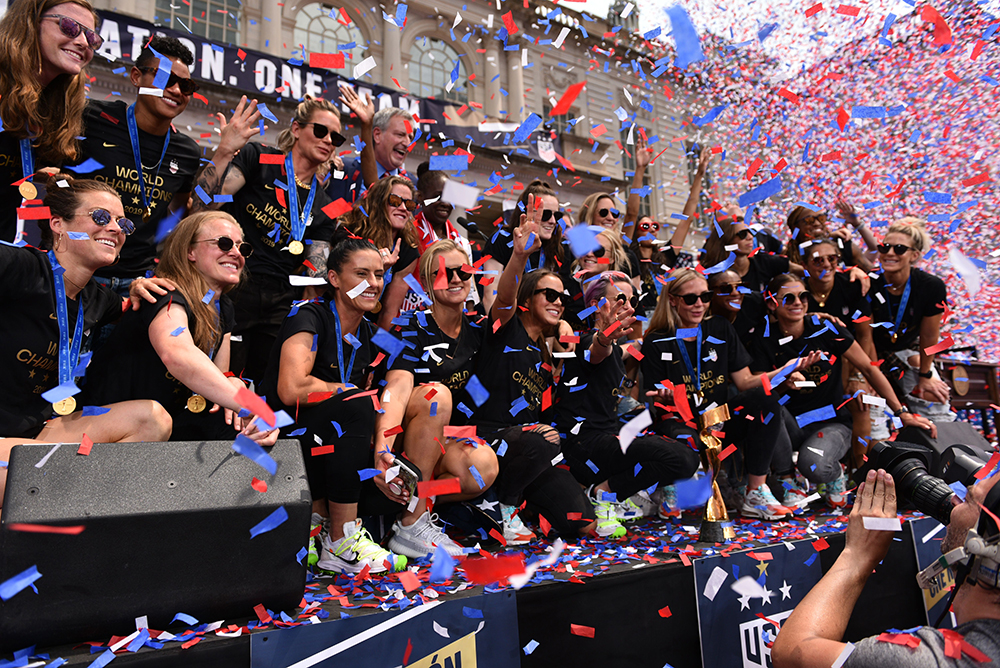 US Women’s soccer team World Cup Ticker-Tape Parade, New York, USA - 10 Jul 2019