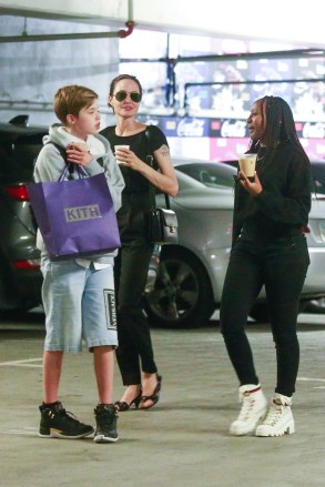 Los Angeles, CA  - *EXCLUSIVE* Angelina Jolie goes shopping with her kids Zahara and Shiloh at Fred Segal in Los Angeles. Angelina checks the price of a fur coat as her kids keep close enjoying their afternoon together.

Pictured: Angelina Jolie, Shiloh Nouvel Jolie-Pitt, Zahara Marley Jolie-Pitt

BACKGRID USA 8 AUGUST 2019 

USA: +1 310 798 9111 / usasales@backgrid.com

UK: +44 208 344 2007 / uksales@backgrid.com

*UK Clients - Pictures Containing Children
Please Pixelate Face Prior To Publication*