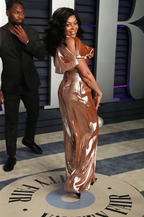 Kelvin Hayden and Taraji P. Henson
Vanity Fair Oscar Party, Arrivals, Los Angeles, USA - 24 Feb 2019