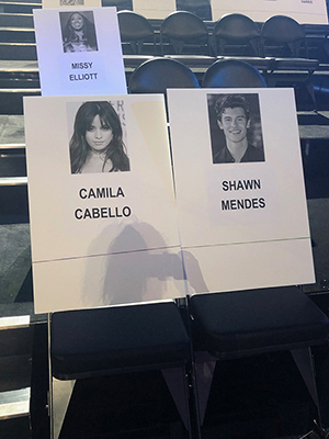 VMAs seating chart 2019