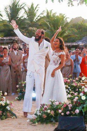 Trancoso, BRAZIL  - *EXCLUSIVE*  - After being engaged since 2019 Lais Ribeiro and Joakim Noah finally tie the knot in front of friends and family on the beach in Trancoso, Brazil. Celebrity guests include Derrick Rose, Sara Sampaio, and Alaina Anderson.

Pictured: Joakim Noah, Lais Ribeiro

BACKGRID USA 13 JULY 2022 

BYLINE MUST READ: DESI / BACKGRID

USA: +1 310 798 9111 / usasales@backgrid.com

UK: +44 208 344 2007 / uksales@backgrid.com

*UK Clients - Pictures Containing Children
Please Pixelate Face Prior To Publication*