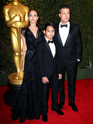 Angelina Jolie, Brad Pitt & Maddox Jolie-Pitt