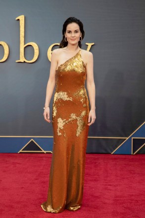 Michelle Dockery poses for photographers upon arrival at the world premiere of the film 'Downton Abbey' in London
Downton Abbey World Premiere, London, United Kingdom - 09 Sep 2019