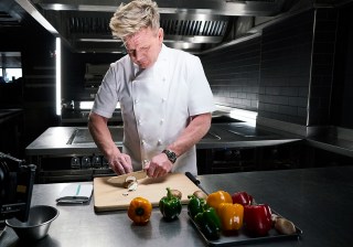 MASTERCHEF: L-R: Host / chef Gordon Ramsay with judges Aarón Sánchez and Joe Bastianich in the “London Calling – Pt. 1” episode of MASTERCHEF airing Wednesday, Sept. 4 (8:00-9:00 PM ET/PT) on FOX.  © 2019 FOX MEDIA LLC. CR: Matt Frost/FOX.