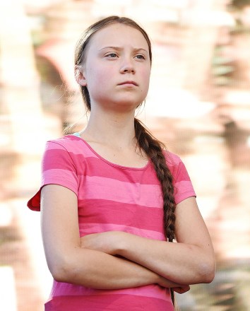 Greta Thunberg
Global Strike for Climate Change, New York, USA - 20 Sep 2019