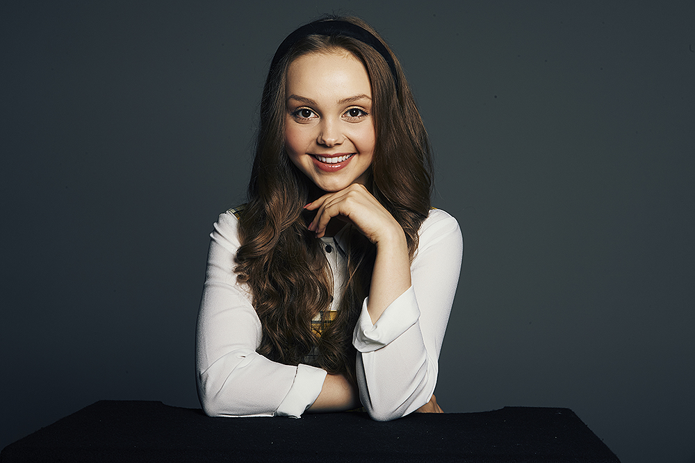 Savannah May poses for a portrait at PMC Studios in Los Angeles, California on August 27, 2019