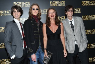 Model Paulina Porizkova poses with her sons Jonathan Ocasek, left, Oliver Ocasek and husband Ric Ocasek, right, at the premiere of "Florence Foster Jenkins" at AMC Loews Lincoln Square, in New York
NY Premiere of "Florence Foster Jenkins", New York, USA