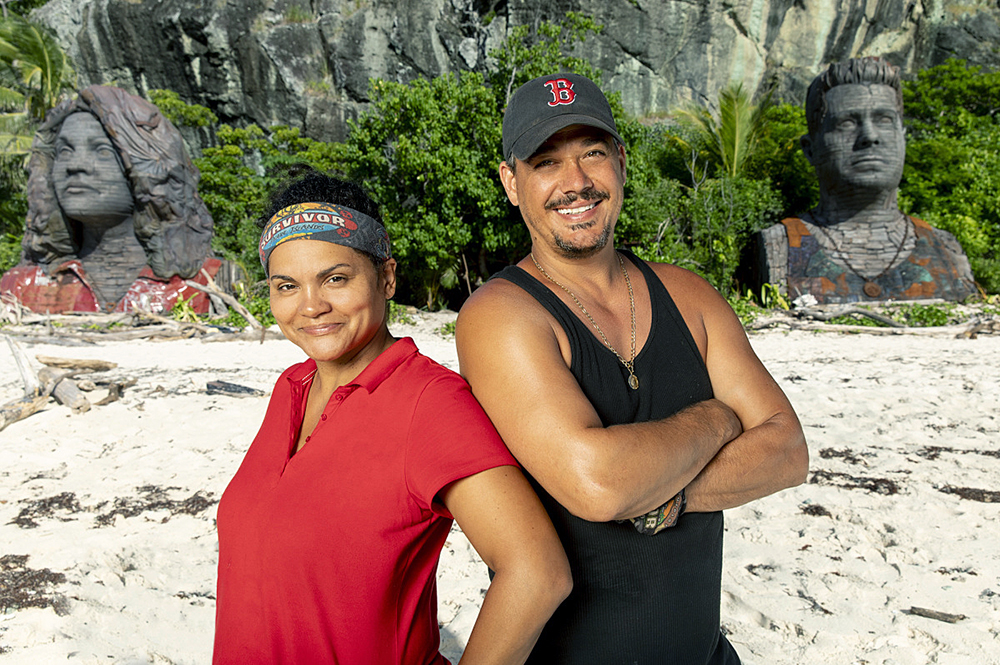 This edition features two legendary winners, Boston Rob Mariano and Sandra Diaz-Twine, who return to the game to serve as mentors to a group of 20 new castaways on SURVIVOR: Island of the Idols, when the Emmy Award-winning series returns for its 39th season, Wednesday, Sept. 25 (8:00-9:30PM, ET/PT) on the CBS Television Network. Photo: Robert Voets/CBS Entertainment  ©2019 CBS Broadcasting, Inc. All Rights Reserved.