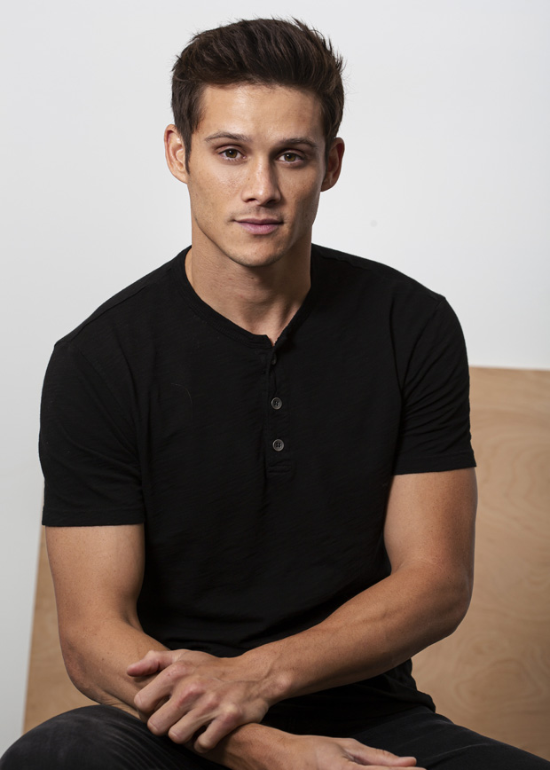 '13 Reasons Why' star Timothy Granaderos stops by HollywoodLife's portrait studio in New York City.