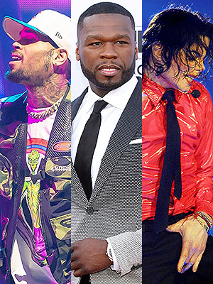 Chris Brown, 50 Cent, Michael Jackson
