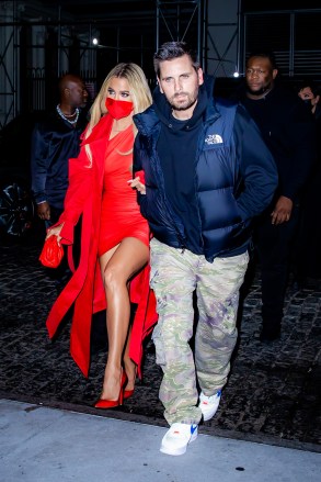 Khloe Kardashian is a vision in red as she arrives with Scott Disick to the SNL After Party at Zero BondPictured: Khloe Kardashian,Scott DisickRef: SPL5264918 101021 NON-EXCLUSIVEPicture by: @TheHapaBlonde / SplashNews.comSplash News and PicturesUSA: +1 310-525-5808London: +44 (0)20 8126 1009Berlin: +49 175 3764 166photodesk@splashnews.comWorld Rights