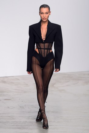 Bella Hadid on the catwalk
Mugler show, Runway, Spring Summer 2020, Paris Fashion Week, France - 25 Sep 2019