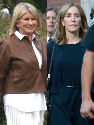 Martha Stewart and Felicity Huffman