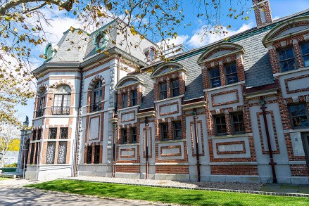 General views of Belcourt Mansion in Newport, Rhode Island where preparations for Jennifer Lawrence's wedding are in full swing. The Oscar winner is reportedly getting married here tomorrow to Cooke Maroney. 18 Oct 2019 Pictured: Belcourt Mansion. Photo credit: Richard Harbus / MEGA TheMegaAgency.com +1 888 505 6342 (Mega Agency TagID: MEGA530161_007.jpg) [Photo via Mega Agency]